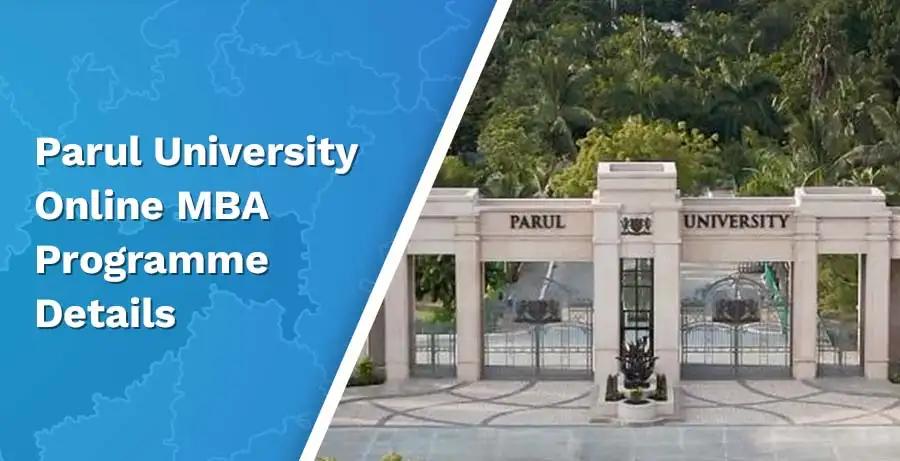 Parul University Online MBA 2024: All Details