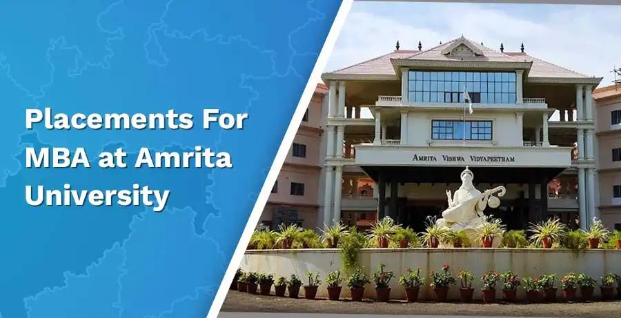 What are the Placements for an MBA at Amrita University?